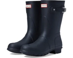 Hunter Original Short Logo Backstrap Boot