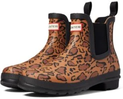Hunter Original Chelsea Leopard Print